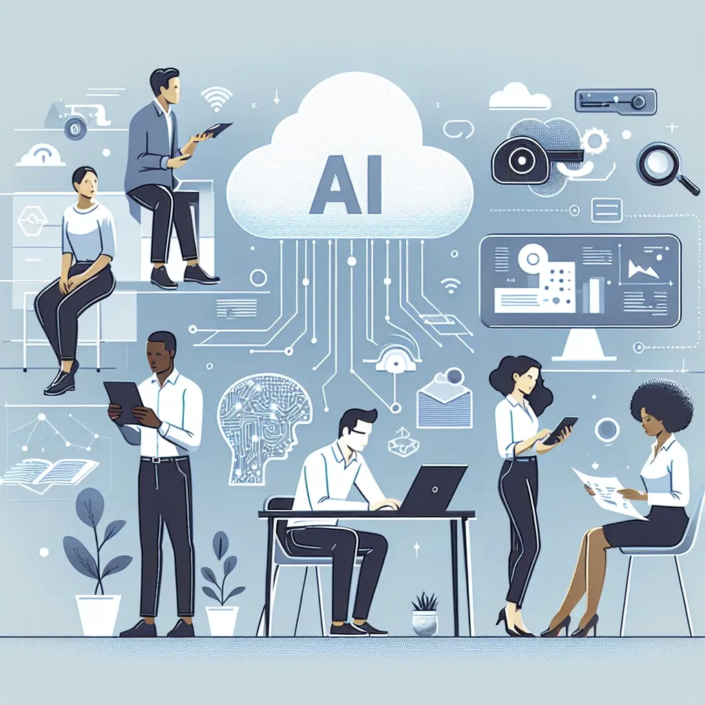 "Small business owner using AI software on a laptop to enhance operations and boost productivity, illustrating practical applications of artificial intelligence in small businesses."